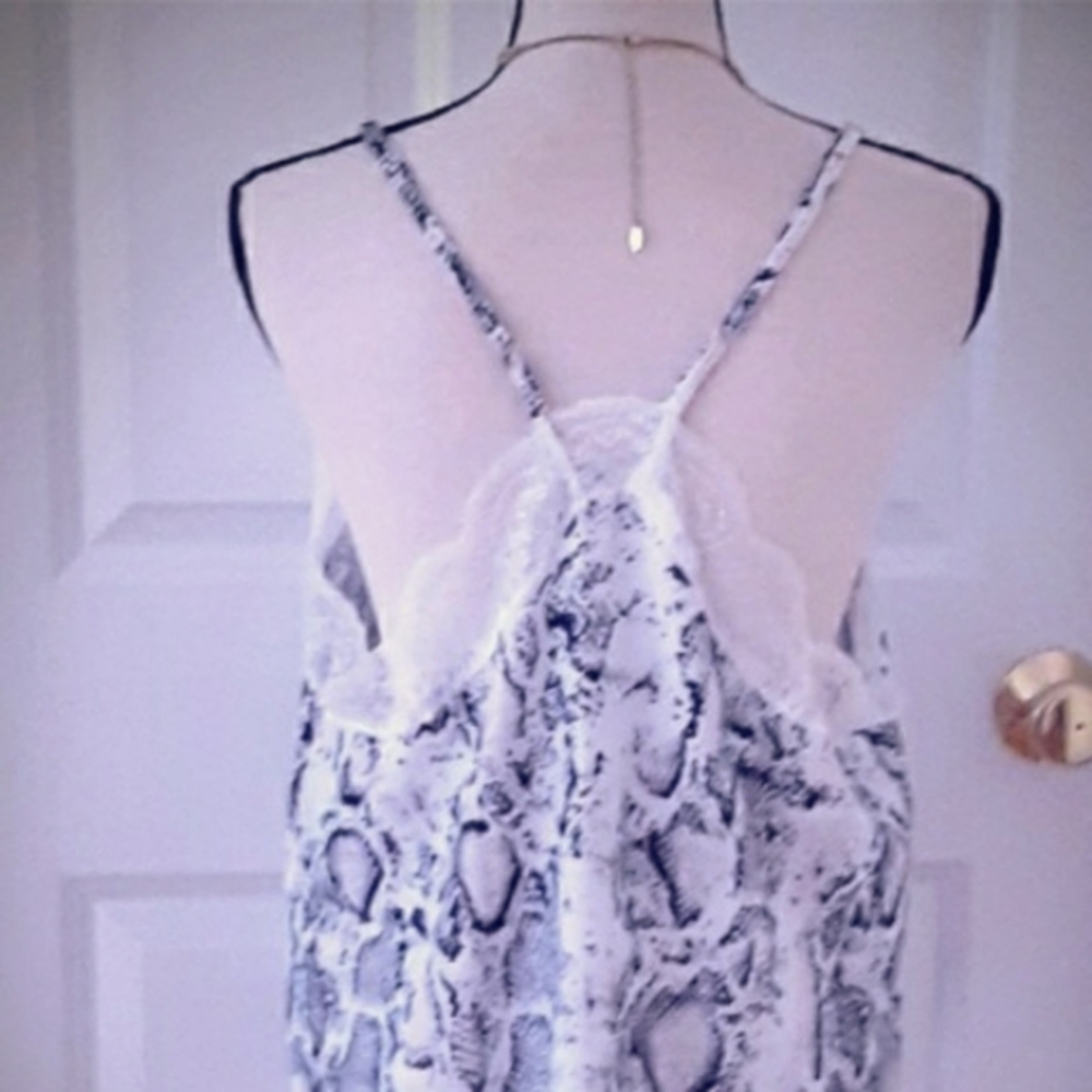 Python & Lace Silky Camisole XL - Picture 5 of 8